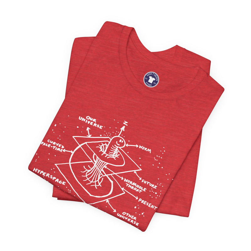 Time Warp Physics Wormhole - Premium Unisex Crewneck T-Shirt