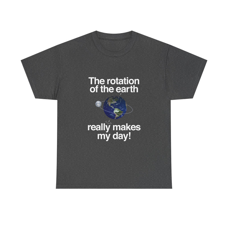 Earth Rotation T-Shirt, Science Geek Tee, Nerd Shirt, Astronomy Gift, Planet Earth Shirt, Space Humor, Science Lover Apparel, Celestial Art