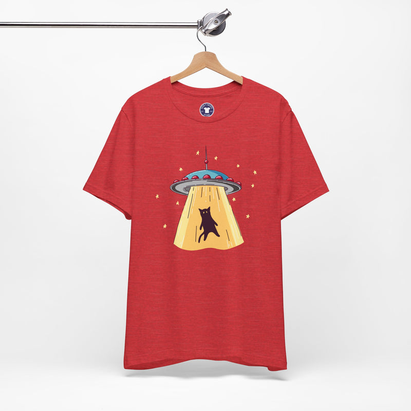 Cat Ufo Abduction - Ufo Shirt - Premium Unisex Crewneck T-Shirt