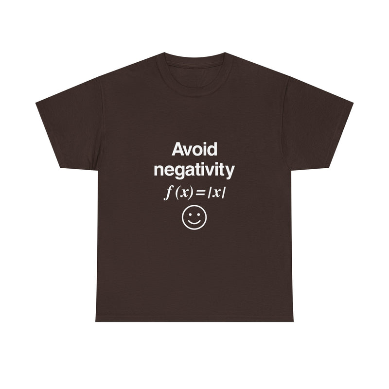 Avoid Negativity T-Shirt, Math Humor Tee, Geek T-Shirt, Nerd Shirt, Positive Vibes Shirt, Funny Math Gift, Science Lover Top, Smile Graphic