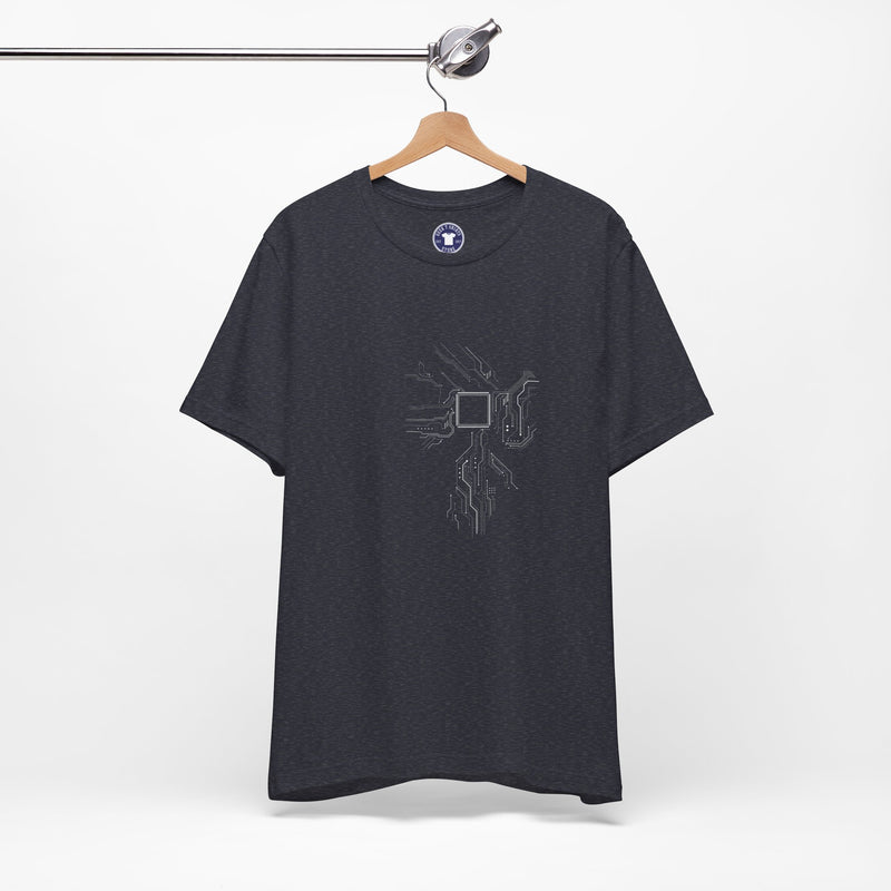 Cpu Heart Chipset Board - Geek Coding T-Shirt - Premium Unisex Crewneck T-Shirt