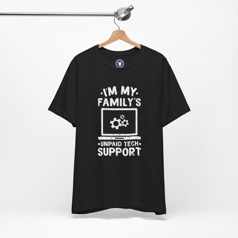 I'm My Family's Unpaid Tech Support - Premium Unisex Crewneck T-Shirt