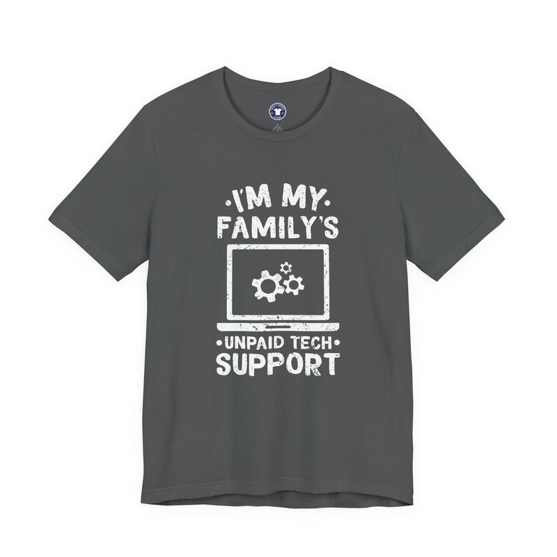 I'm My Family's Unpaid Tech Support - Premium Unisex Crewneck T-Shirt