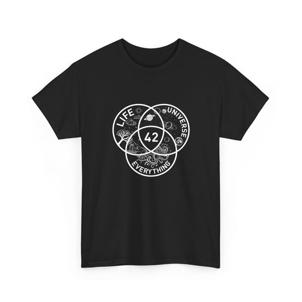 42 Answer To Life The Universe And Everything - White Version - Regular Unisex Crewneck T-Shirt