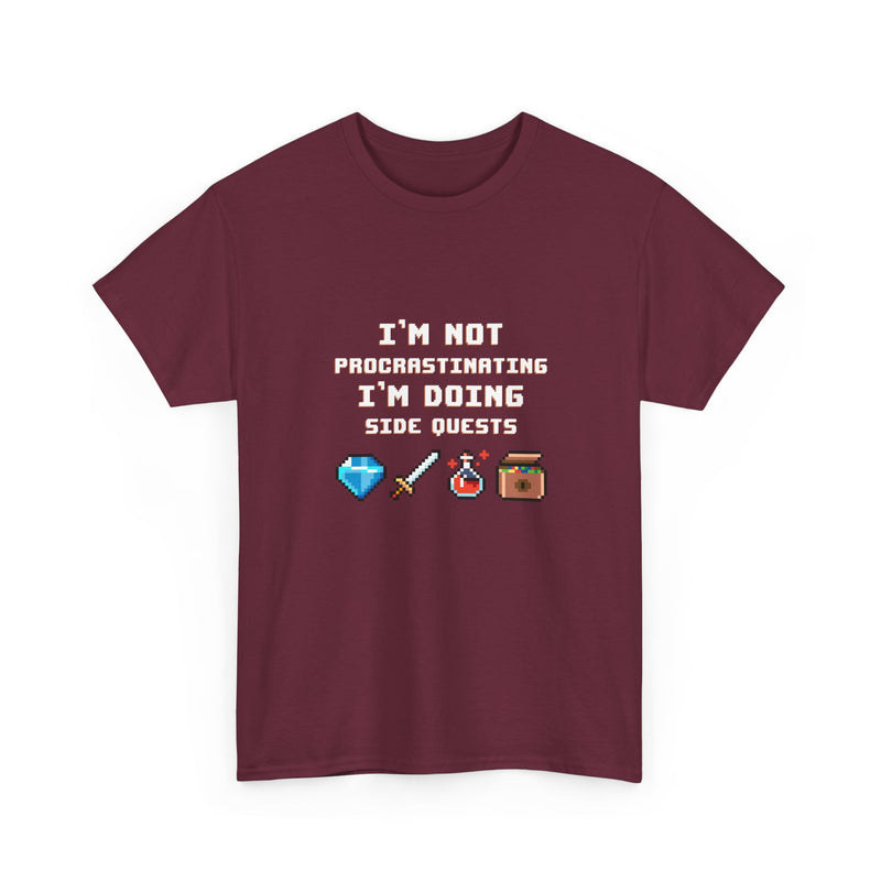 I'm Not Procrastinating I'm Doing Side Quests - Regular Unisex Crewneck T-Shirt