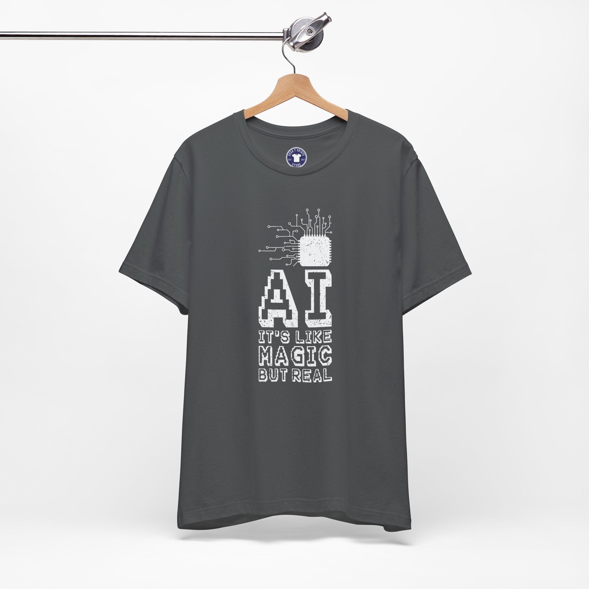 AI Like Magic But Real - Premium Unisex Crewneck T-Shirt