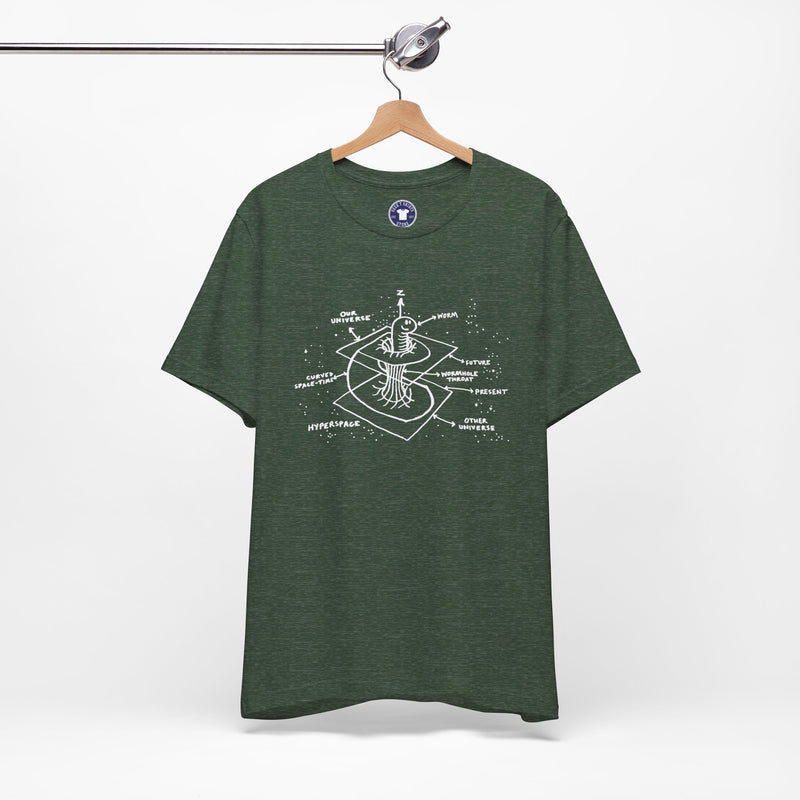Time Warp Physics Wormhole - Premium Unisex Crewneck T-Shirt