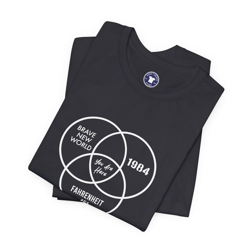 You Are Here - Dystopian Books - Premium Unisex Crewneck T-Shirt
