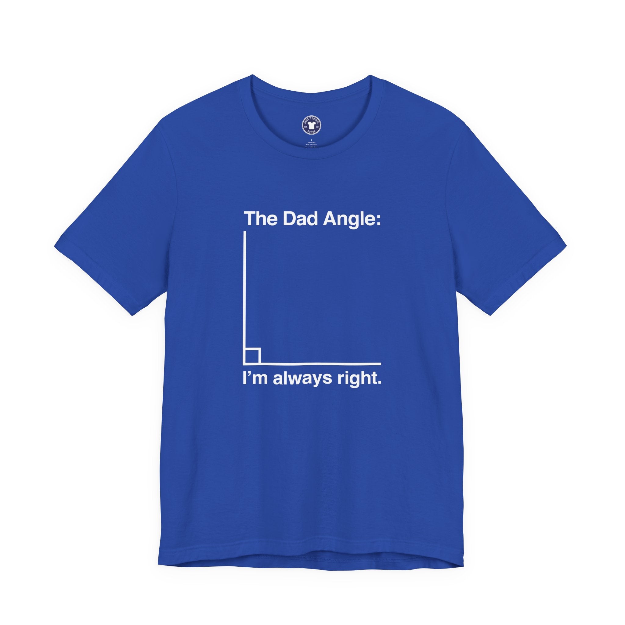 The Dad Angle Math Shirt - Geeky Father's Day Shirt - Premium Unisex Crewneck T-Shirt