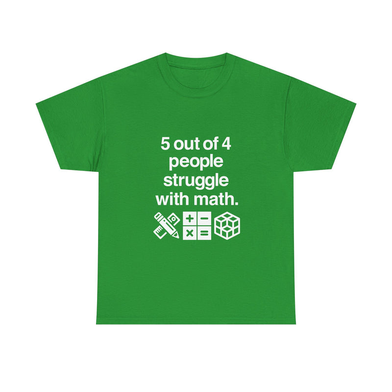 Funny Math Humor T-Shirt, Geek T-Shirt, Nerd Shirt, Math Joke Tee, STEM Gift, Geeky Apparel, Math Struggle Laugh, Puzzle Lover Shirt