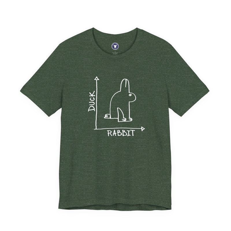 Rabbit-Duck Paradox - Premium Unisex Crewneck T-Shirt