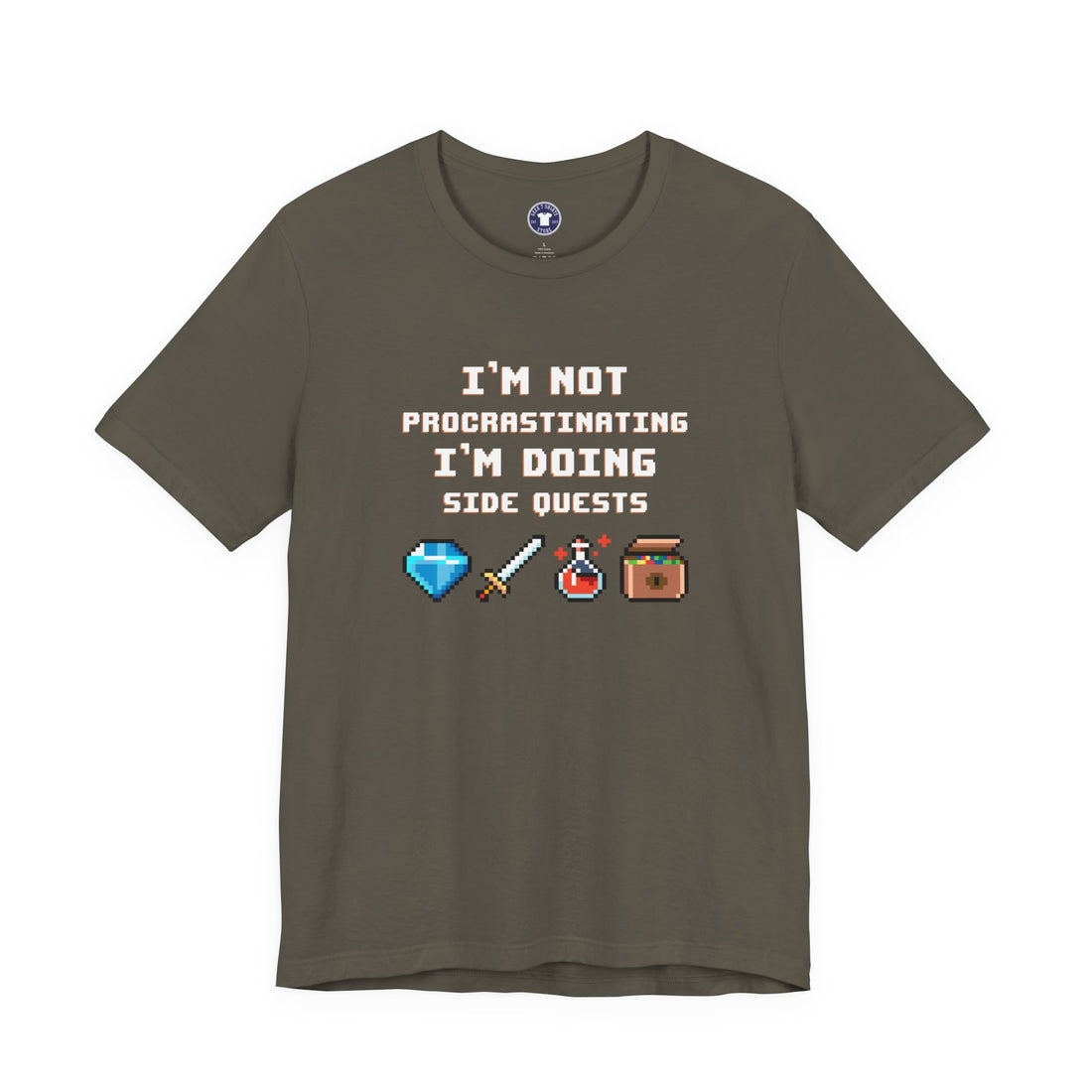 I'm Not Procrastinating I'm Doing Side Quests - Premium Unisex Crewneck T-Shirt