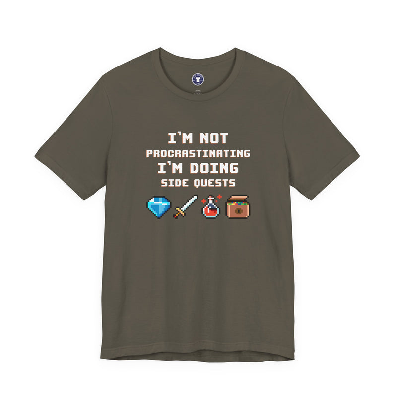 I'm Not Procrastinating I'm Doing Side Quests - Premium Unisex Crewneck T-Shirt