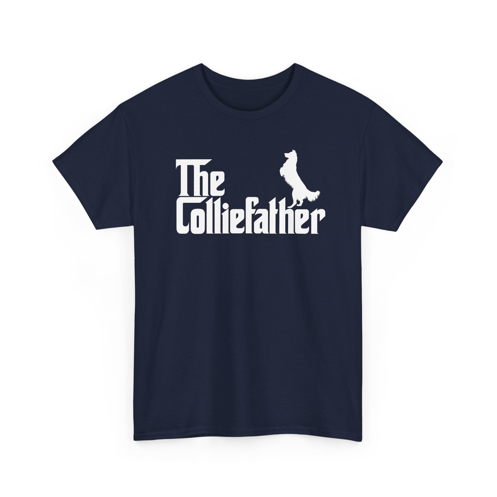 Funny Border Collie Shirt The Colliefather Border Collie Dad Gift - Unisex Regular Crewneck T-Shirt