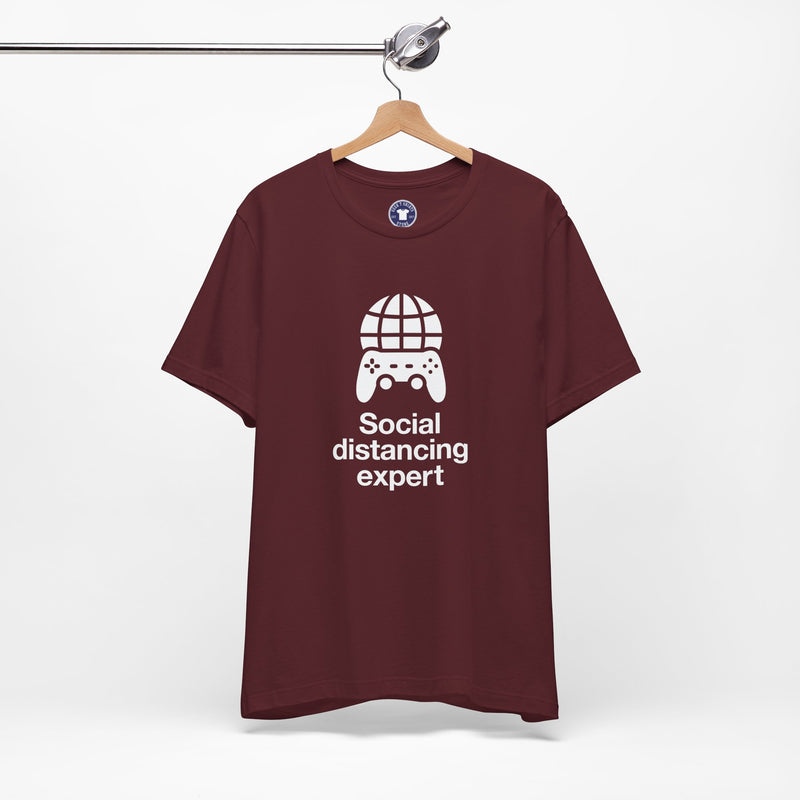 Social Distancing Expert - Premium Unisex Crewneck T-Shirt