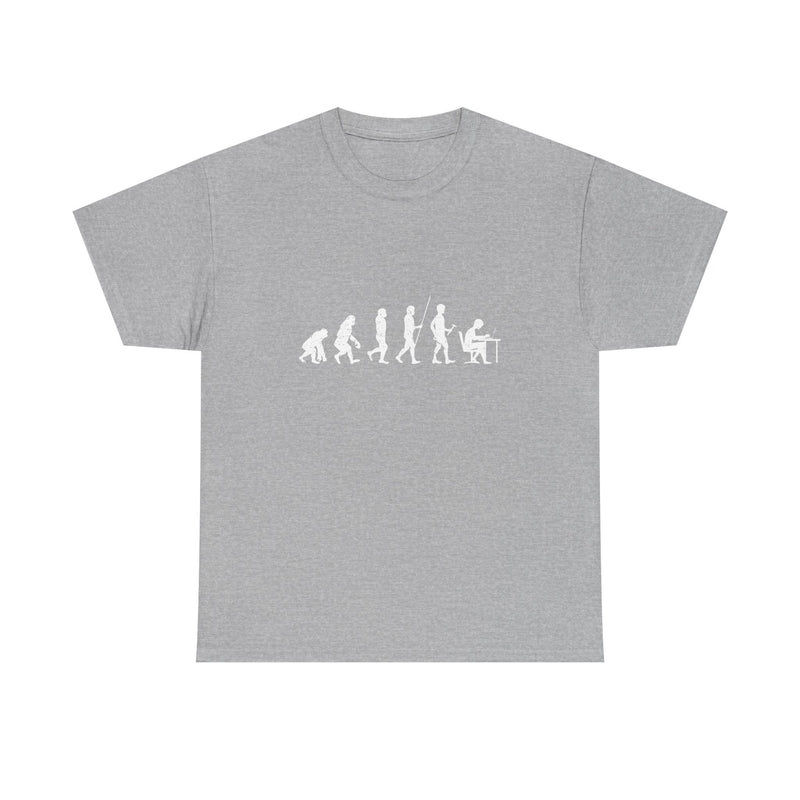 Evolution of Man T-Shirt, Humorous Science Tee, Geek T-Shirt, Nerd Shirt, Funny Evolution Graphic, Casual Wear Gift, Unique Art Apparel