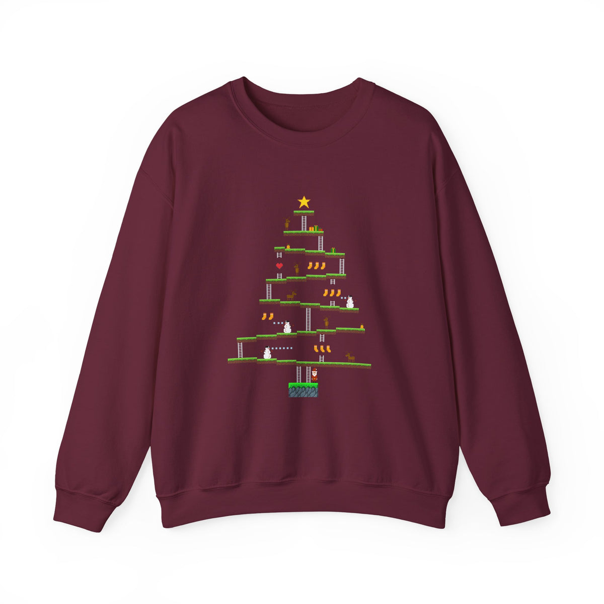 8-Bit Christmas Tree Sweatshirt