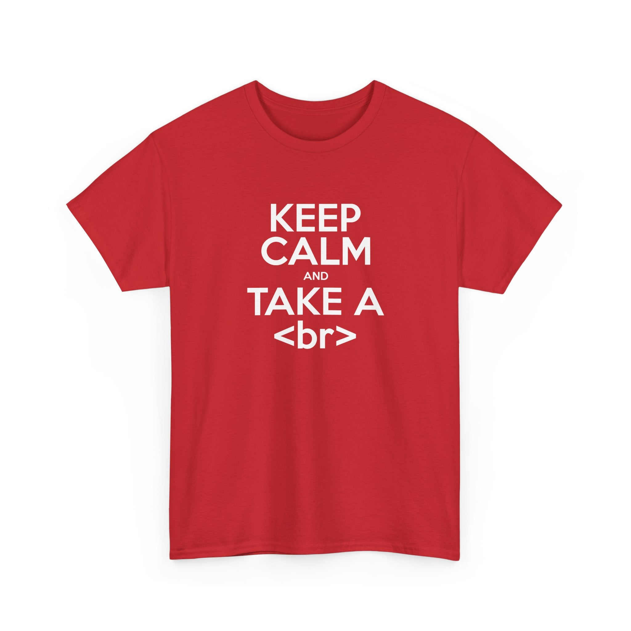 Keep Calm And Take A Break - Computer Shirt -  Unisex Crewneck T-Shirt