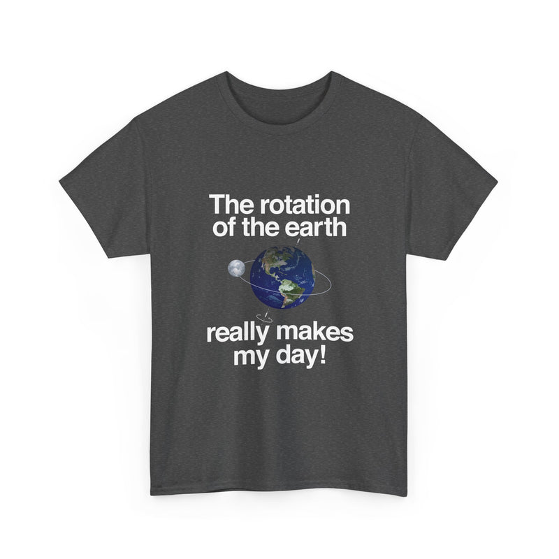 Earth Rotation T-Shirt, Science Geek Tee, Nerd Shirt, Astronomy Gift, Planet Earth Shirt, Space Humor, Science Lover Apparel, Celestial Art