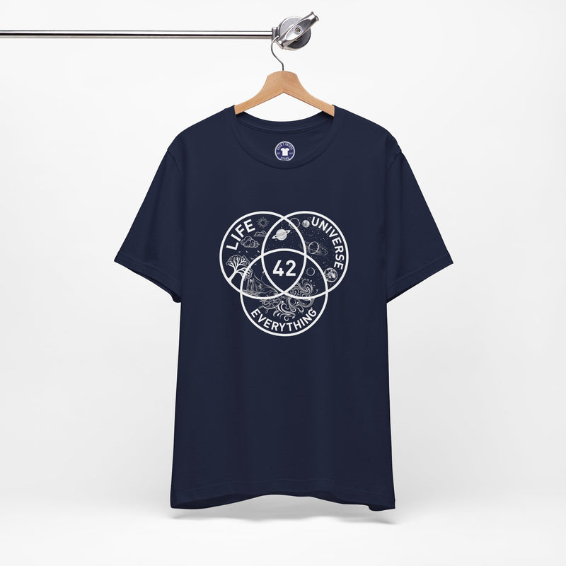 42 Answer To Life The Universe And Everything - White Version - Premium Unisex Crewneck T-Shirt