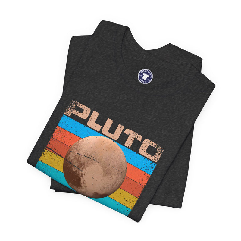 Pluto Never Forget - Geek Shirt - Funny Science Shirt - Premium Unisex Crewneck T-Shirt