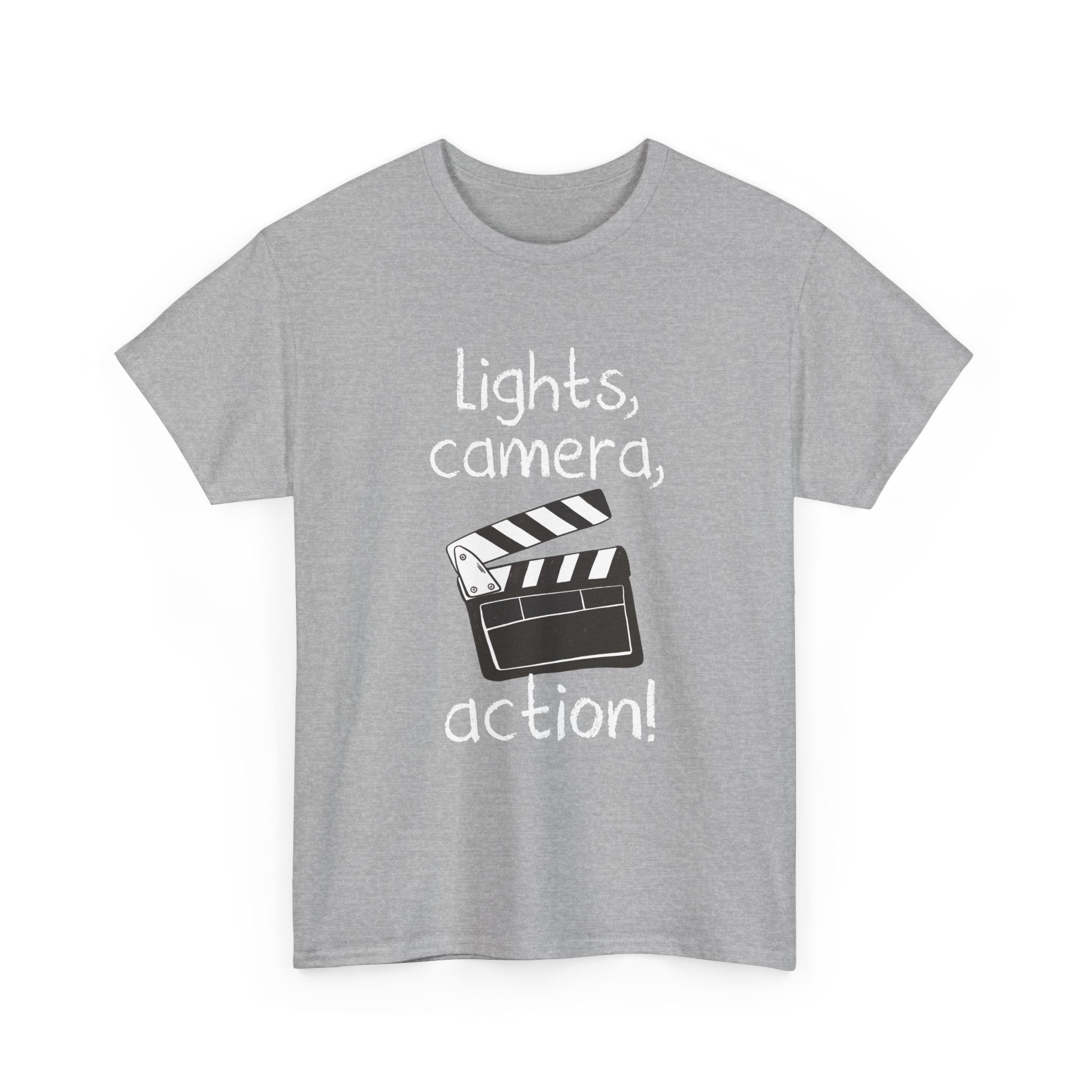 Lights Camera Action - Regular Unisex Crewneck T-Shirt