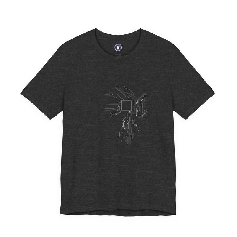 Cpu Heart Chipset Board - Geek Coding T-Shirt - Premium Unisex Crewneck T-Shirt