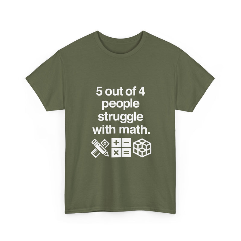 Funny Math Humor T-Shirt, Geek T-Shirt, Nerd Shirt, Math Joke Tee, STEM Gift, Geeky Apparel, Math Struggle Laugh, Puzzle Lover Shirt