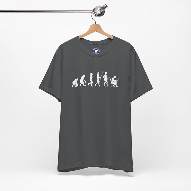 The Evolution To Coders - Premium Unisex Crewneck T-Shirt