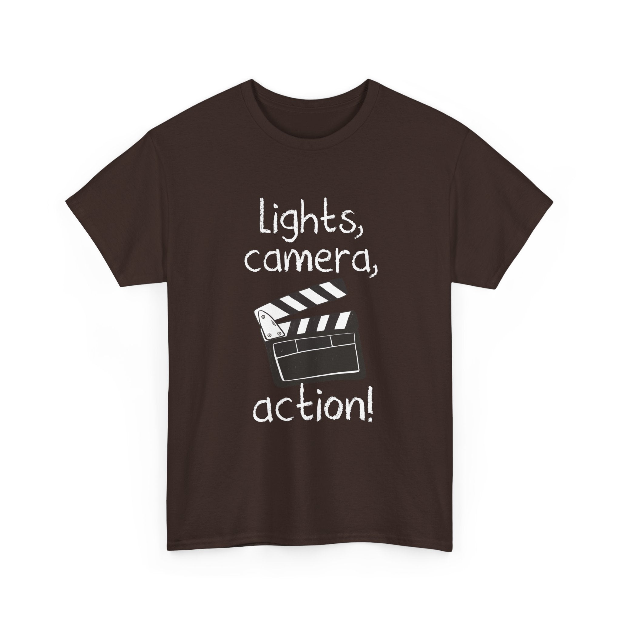 Lights Camera Action - Regular Unisex Crewneck T-Shirt