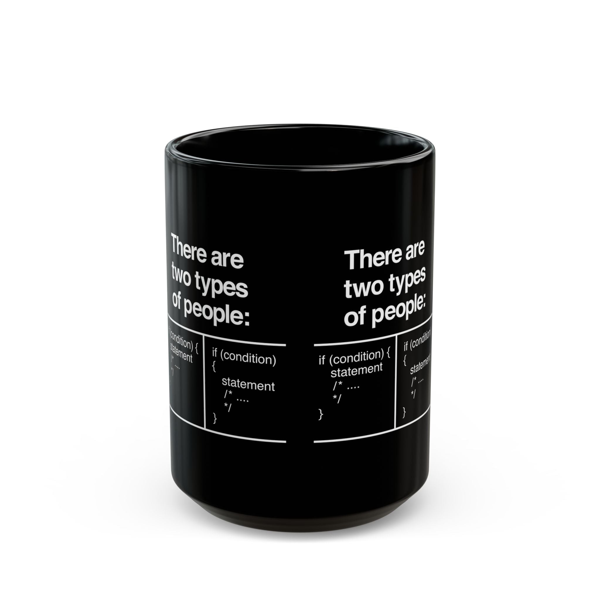 There Are Two Types Of People - Black Glossy Mug