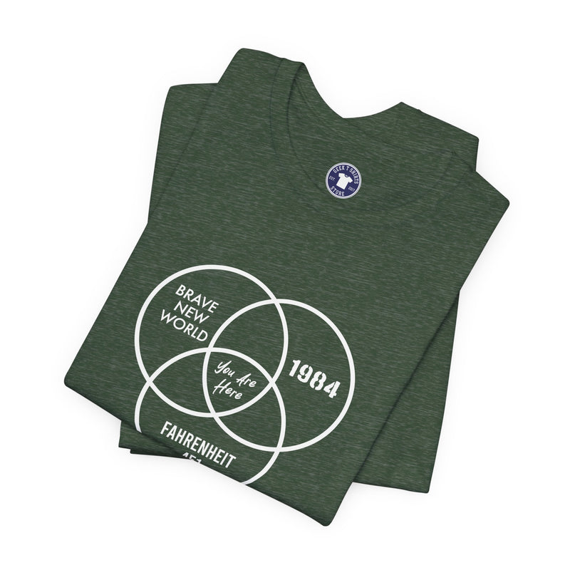 You Are Here - Dystopian Books - Premium Unisex Crewneck T-Shirt