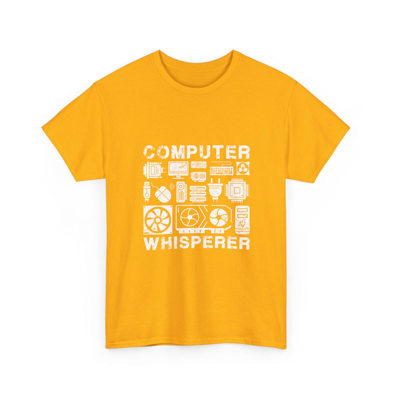 Computer Whisperer T-Shirt, Geek T-Shirt, Nerd Shirt, Tech Lover Tee, Programmer Gift, Retro Computer Parts Art, Electronics Enthusiast Top