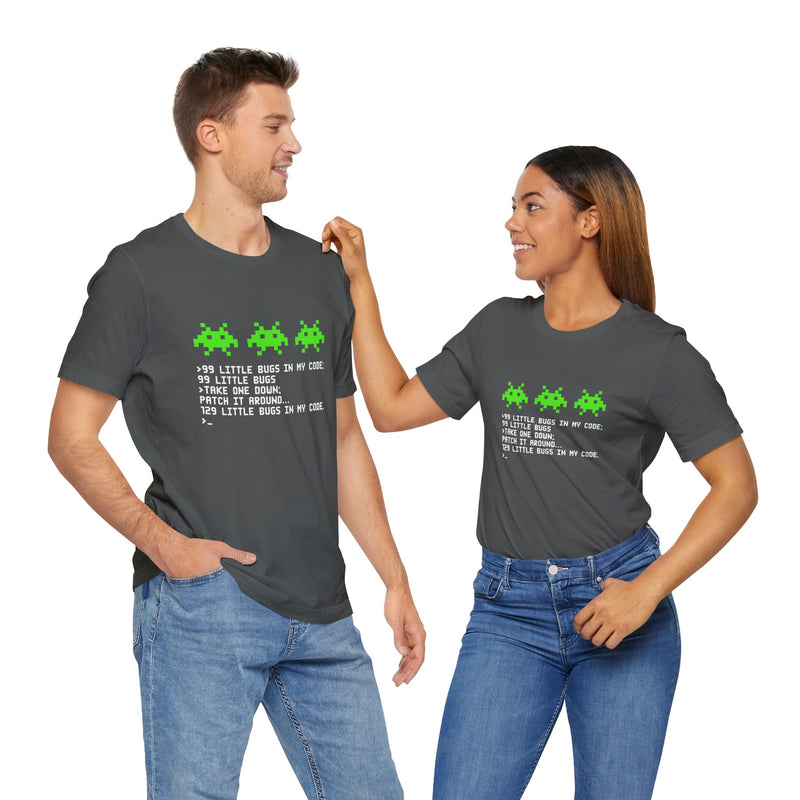 99 Little Bugs In My Code - Nerd Shirt - IT Shirt - Premium Unisex Crewneck T-Shirt