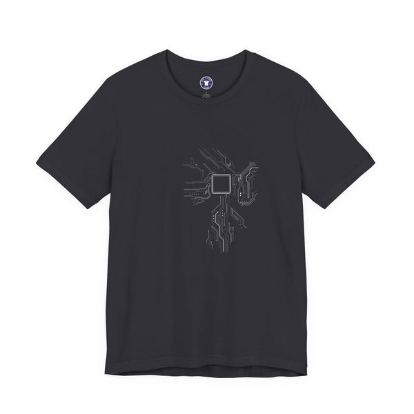 Cpu Heart Chipset Board - Geek Coding T-Shirt - Premium Unisex Crewneck T-Shirt