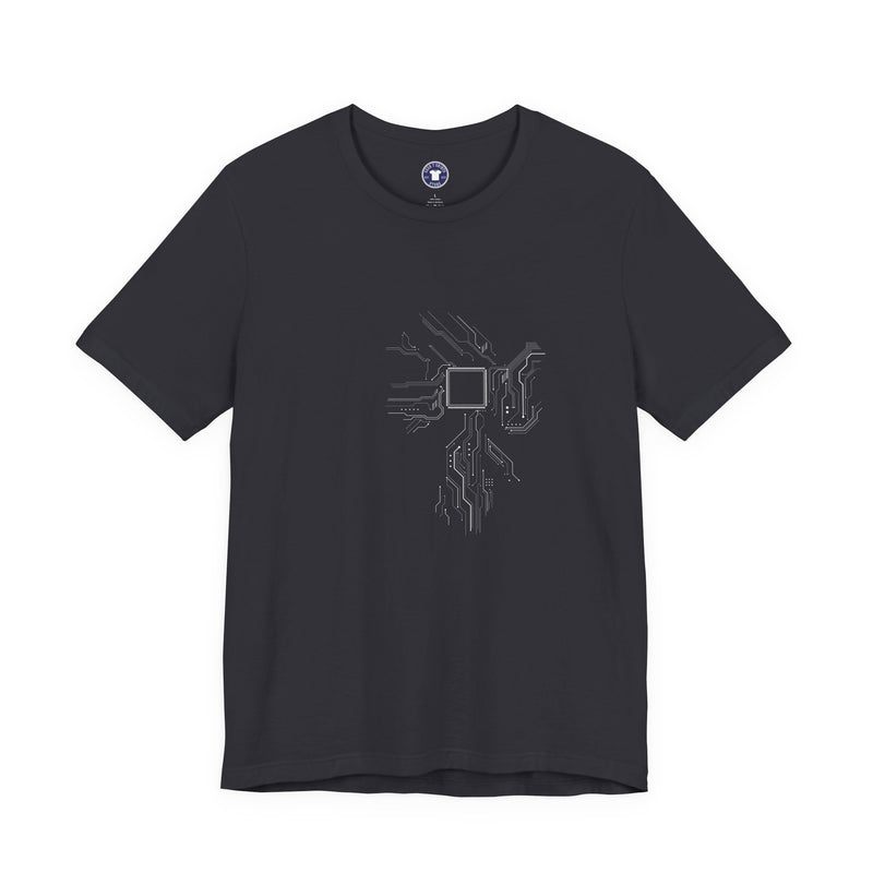 Cpu Heart Chipset Board - Geek Coding T-Shirt - Premium Unisex Crewneck T-Shirt
