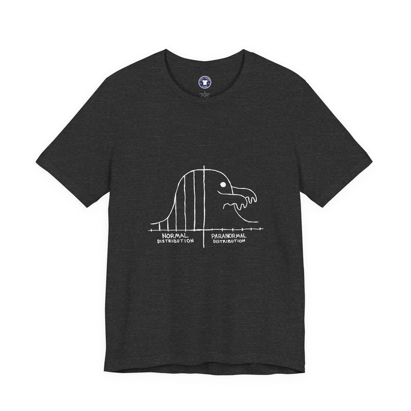 Math Statistics Paranormal Distribution Ghost - Premium Unisex Crewneck T-Shirt