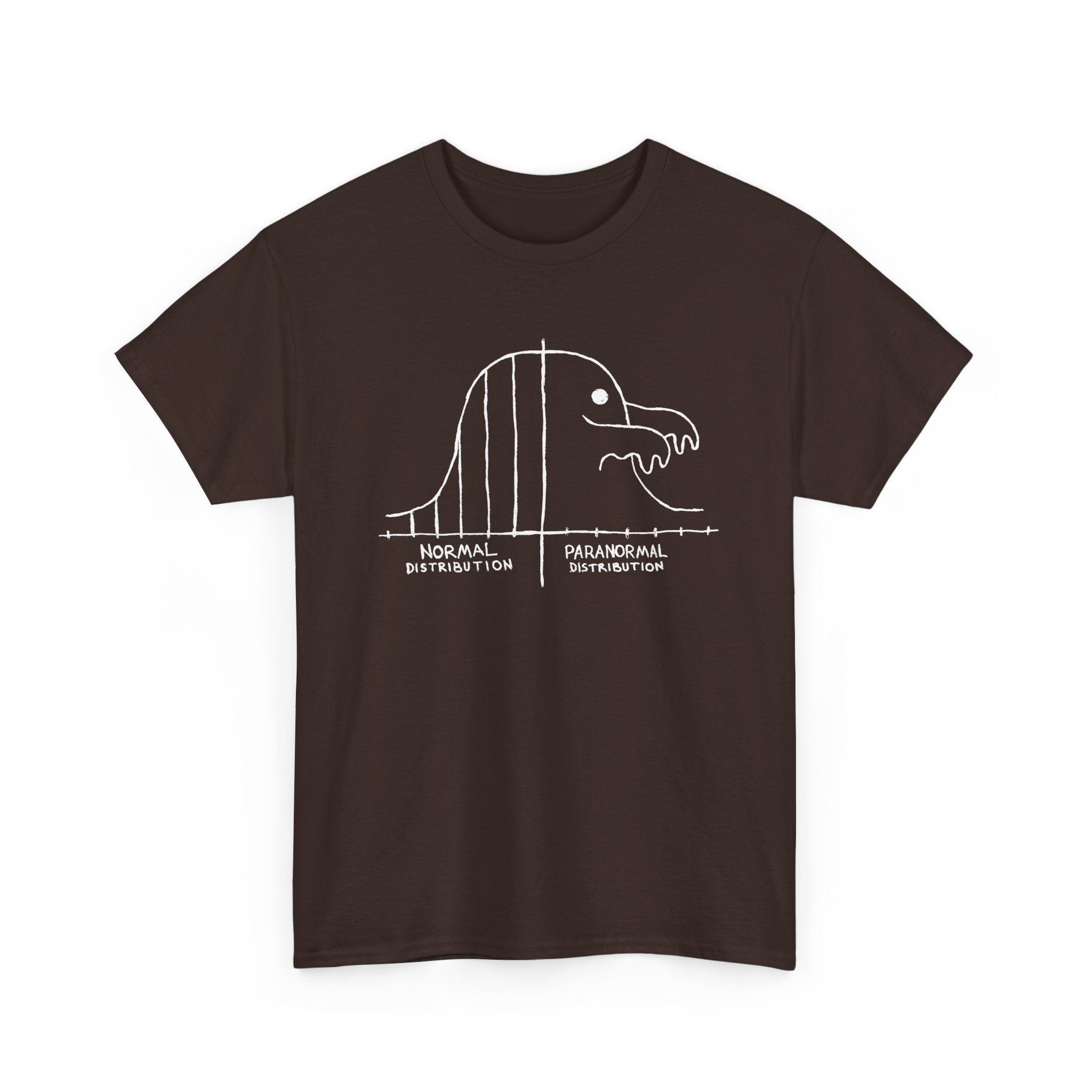 Math Statistics Paranormal Distribution Ghost -  Unisex Crewneck T-Shirt