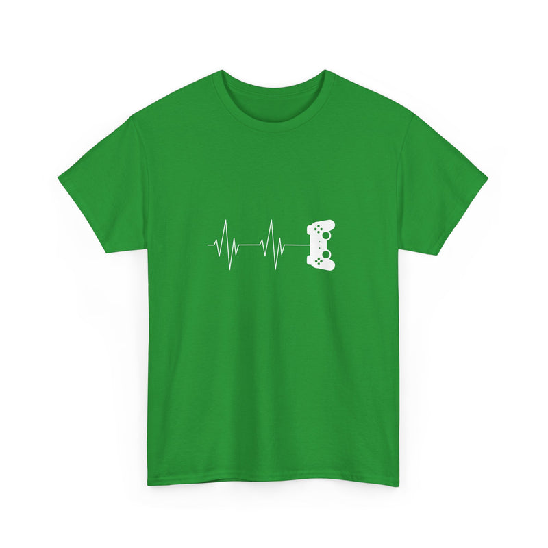 Heartbeat Video Game Controller T-Shirt, Gamer Shirt, Geek T-Shirt, Nerd Shirt, Video Game Lover Gift, Gaming Pulse Tee, Fun Gamer Apparel