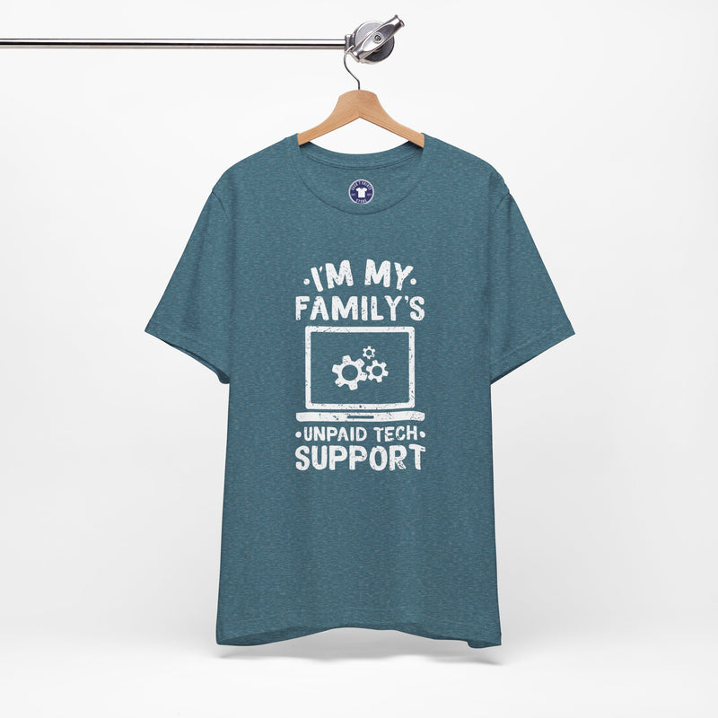 I'm My Family's Unpaid Tech Support - Premium Unisex Crewneck T-Shirt