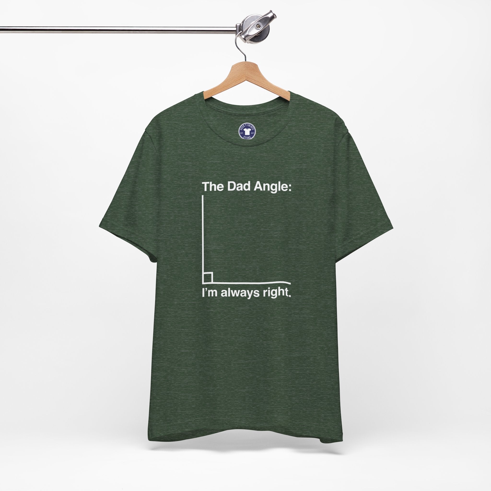 The Dad Angle Math Shirt - Geeky Father's Day Shirt - Premium Unisex Crewneck T-Shirt