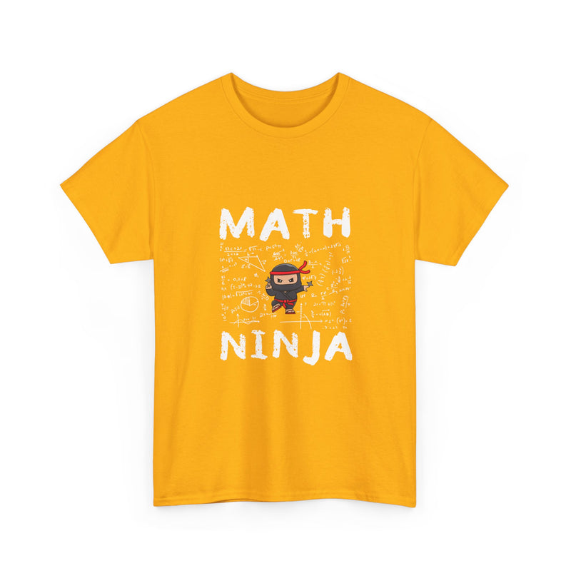 Math Ninja T-Shirt, Geek T-Shirt, Nerd Shirt, Funny Math Tee, Geeky Gift, Math Lover Shirt, Cool Ninja Art, STEM Humor Apparel