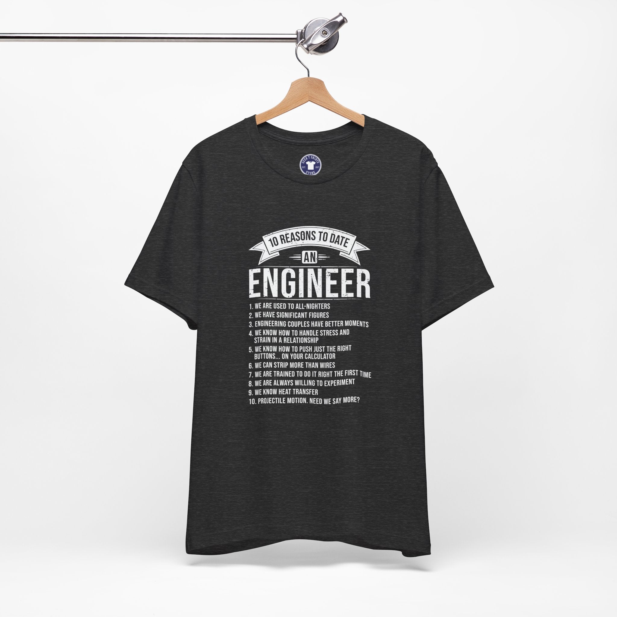 10 Reasons To Date An Engineer Funny Engineering - Premium Unisex Crewneck T-Shirt