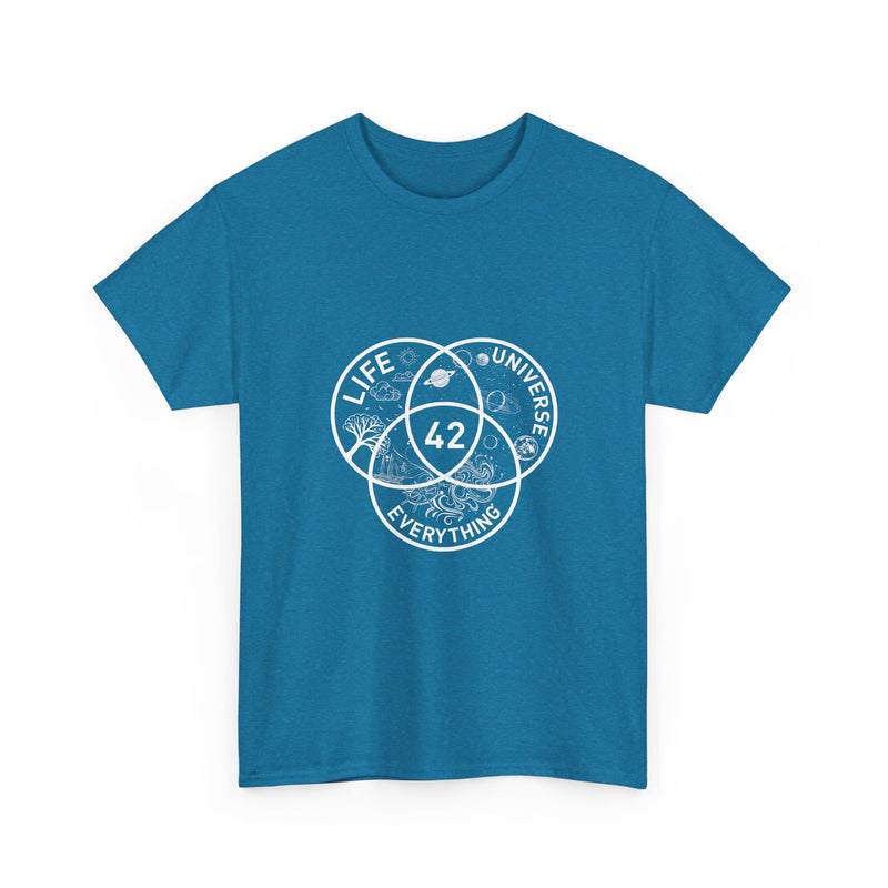 Life Universe Everything T-Shirt, Sci-Fi Geek T-Shirt, Nerd Shirt, Geek Humor Tee, Space Art Shirt, Cosmic Science Gift, Funny Venn Diagram
