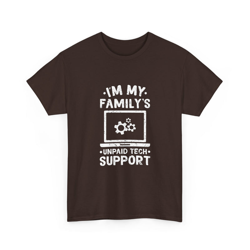 Tech Support T-Shirt, Geek T-Shirt, Nerd Shirt, Family Humor Tee, IT Support Gift, Unpaid Tech Help Shirt, Funny Techie Apparel