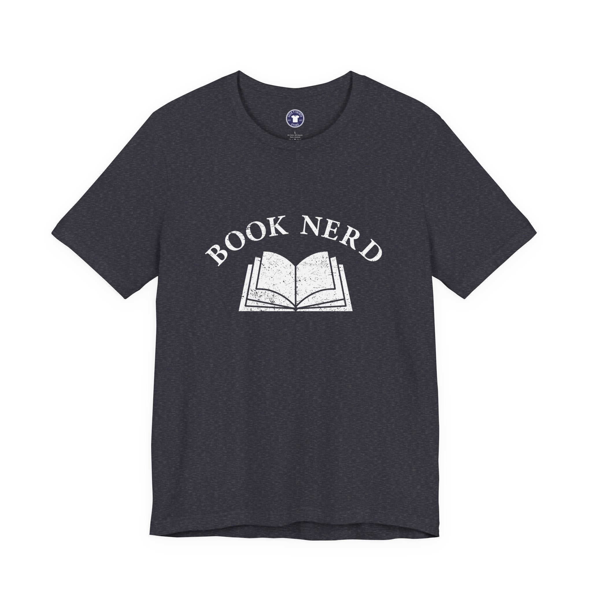 Book Nerd - Premium Unisex Crewneck T-Shirt