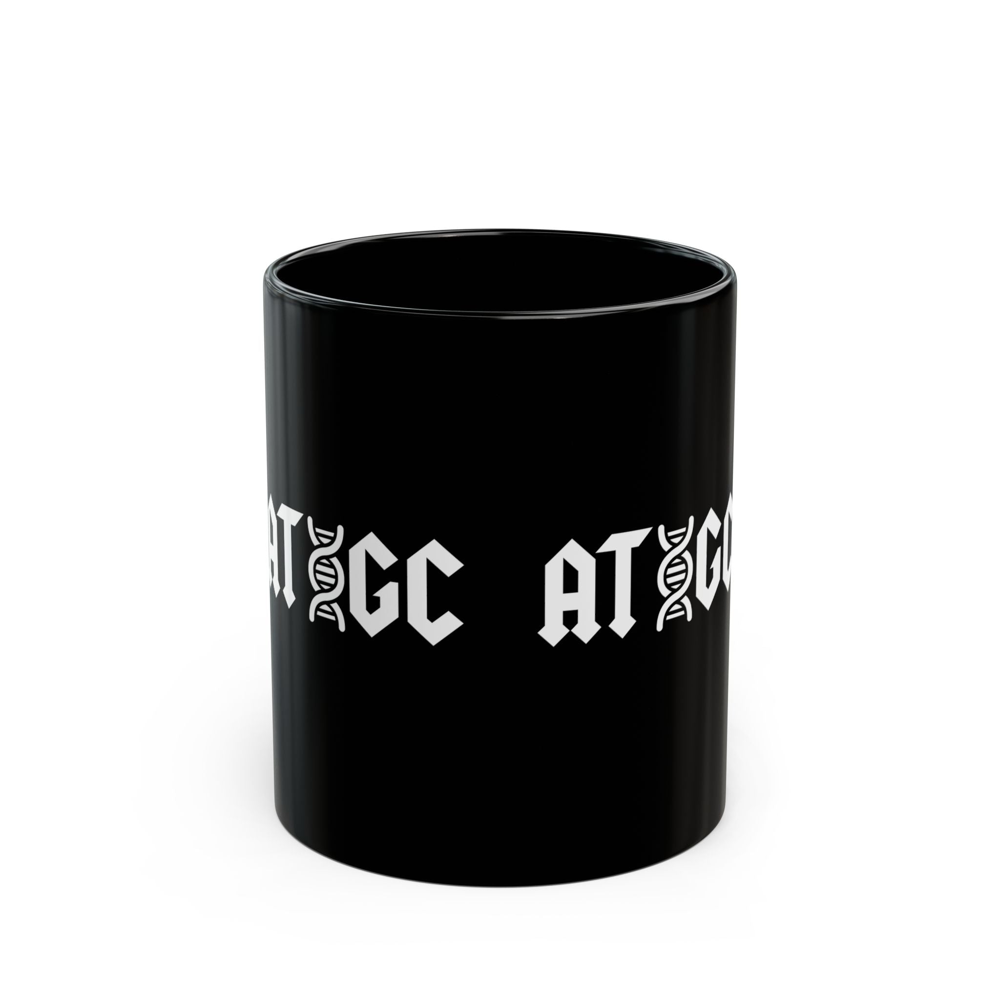 ATGC Dna Molecule - Black Glossy Mug
