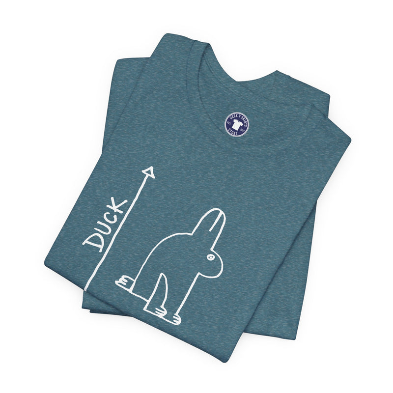 Rabbit-Duck Paradox - Premium Unisex Crewneck T-Shirt