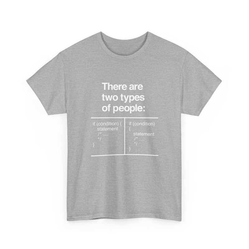 There Are Two Types Of People - Code Shirt - Regular Unisex Crewneck T-Shirt