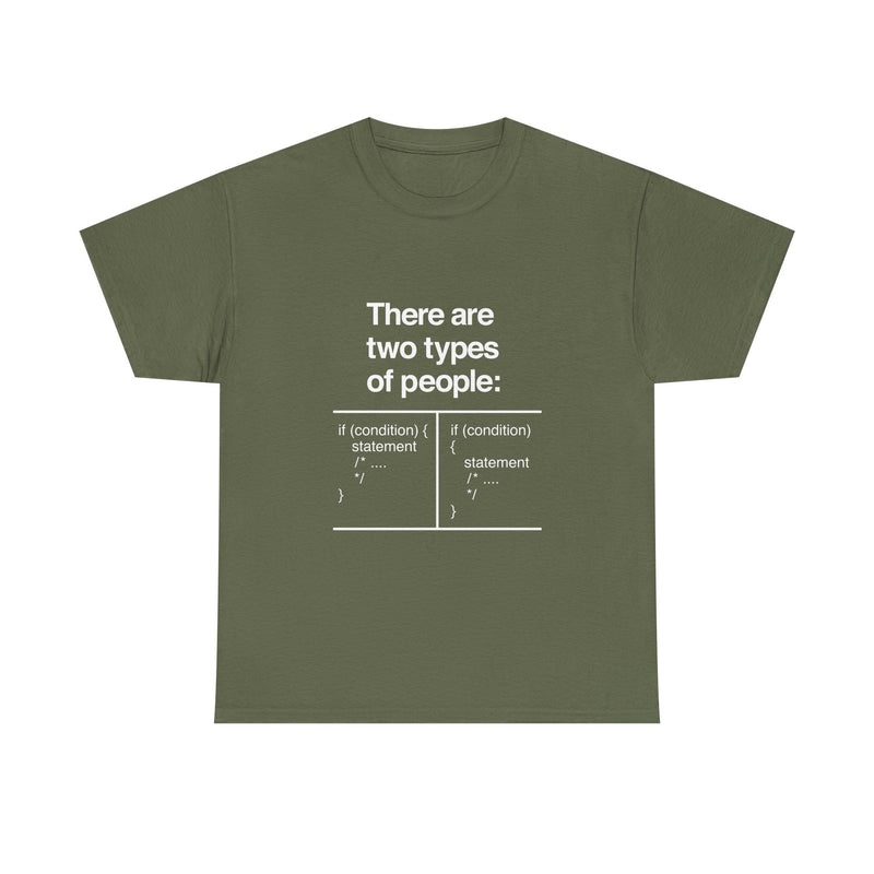 There Are Two Types of People T-Shirt, Funny Coding Tee, Programmer Gift, Geek T-Shirt, Nerd Shirt, Software Developer Humor Tee, Coder Gift